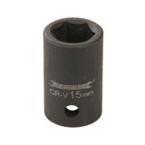 Silverline 420759 Impact Socket 1/2" Drive 6pt Metric - 15mm - Voyto Ltd Online