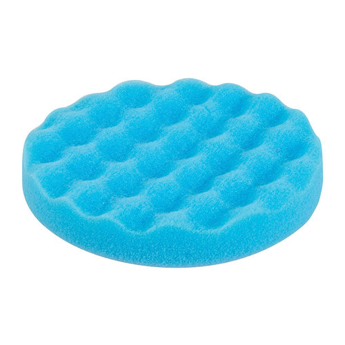 Silverline 324893 Hook & Loop Contoured Foam Polishing Head - 150mm Medium Blue - Voyto Ltd Online