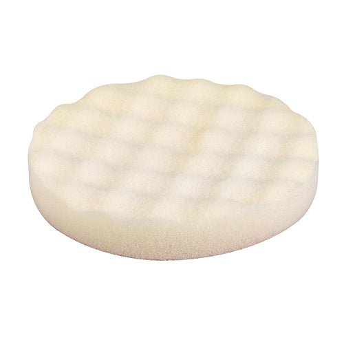 Silverline 930341 Hook & Loop Contoured Foam Polishing Head - 150mm Firm White - Voyto Ltd Online