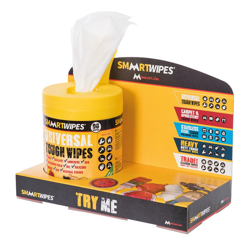 Smaart 691864 SmaartWipes Try-Me Counter Top Display Unit - 40pk, 90pk & 100pk - Voyto Ltd Online