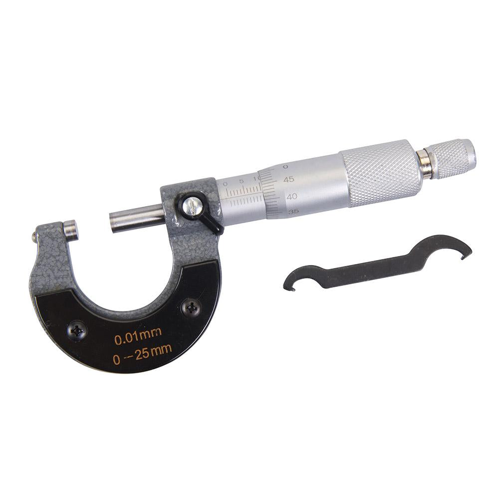 Silverline 282378 External Micrometer - 25mm - Voyto Ltd Online