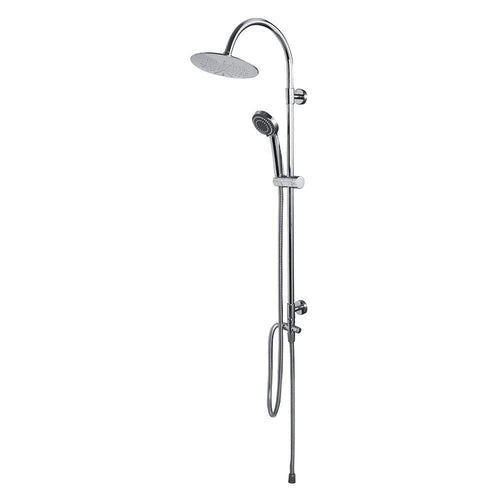 Plumbob 353837 Chrome Dual Outlet Shower with Fixed Head & Adjustable Handset - 3 Spray Patterns - Voyto Ltd Online