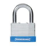 Silverline 585571 Laminated Steel Combination Padlock - 50mm - Voyto Ltd Online