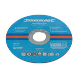Silverline 972926 Inox Slitting Discs 10pk - 115 x 1 x 22.23mm - Voyto Ltd Online
