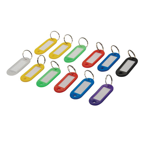 Silverline 844160 Assorted Coloured Key ID Tags 12pk - 12pk - Voyto Ltd Online