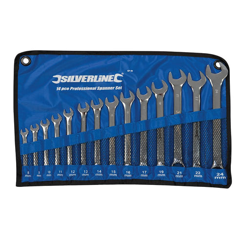 Silverline SP100 Combination Spanner Set 25pce - 6 - 32mm - Voyto Ltd Online