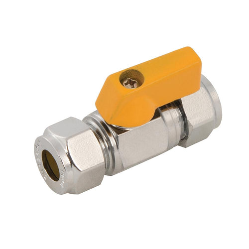 Plumbob 473877 Straight Mini Ball Valve - 8mm - Voyto Ltd Online