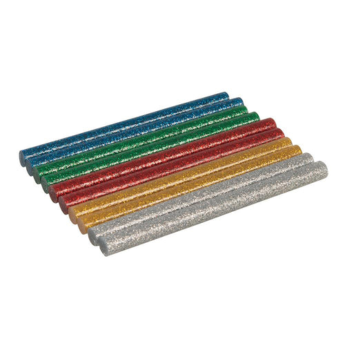 Silverline 432183 Glitter Mini Glue Sticks 7.2 x 100mm - 10pk - Voyto Ltd Online