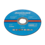Silverline 950990 Inox Slitting Discs 10pk - 125 x 1 x 22.23mm - Voyto Ltd Online