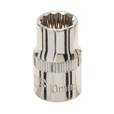 Silverline 850076 Socket 3/8" Drive 12pt Metric - 10mm - Voyto Ltd Online