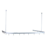 Plumbob 803109 Modular Shower Curtain Track - White - Voyto Ltd Online