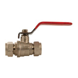 Plumbob 534802 Lever Ball Valve - 15mm Red - Voyto Ltd Online