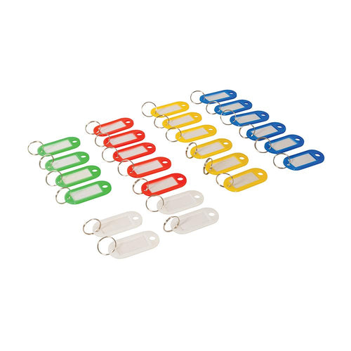 Silverline 469135 Coloured Small Key Tags 25pk - 25pk - Voyto Ltd Online