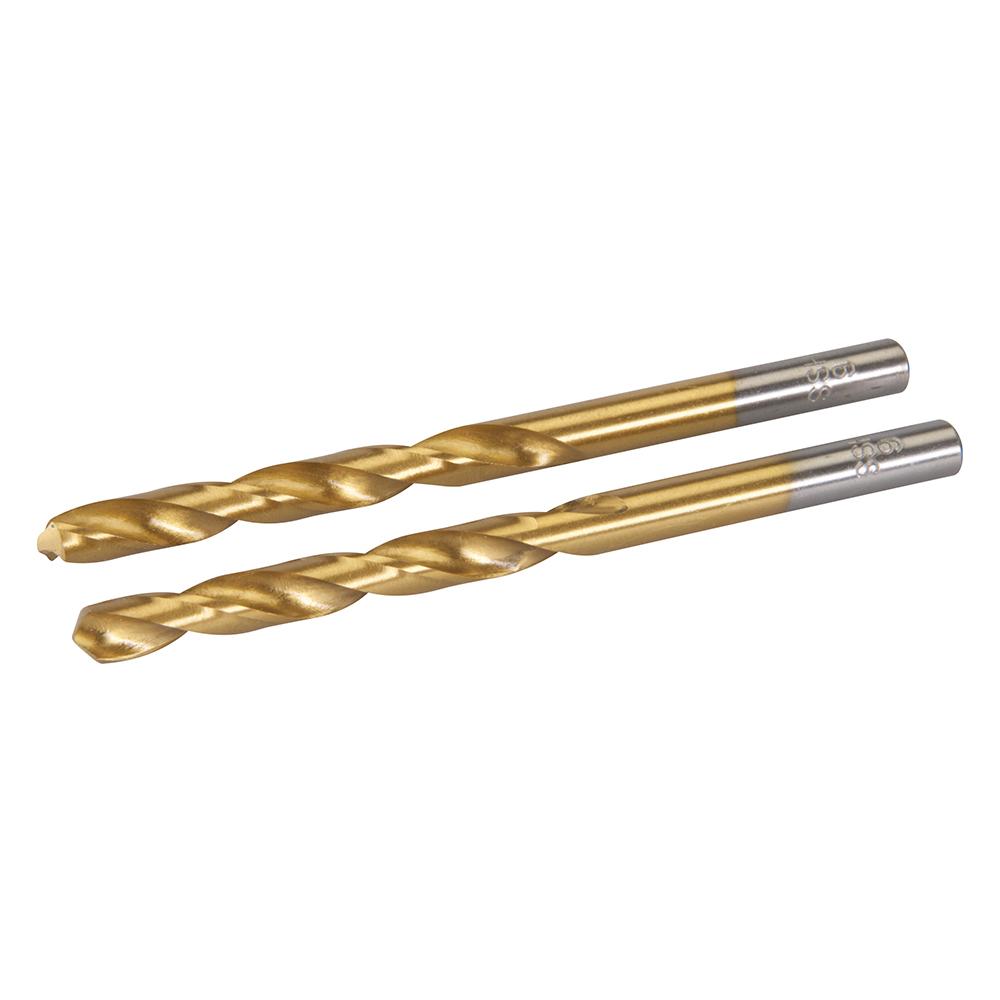 Silverline 509102 HSS Titanium-Coated Drill Bits 2pk - 6.0mm - Voyto Ltd Online