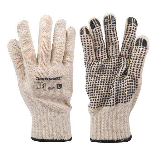 Silverline 196545 Single-Sided Dot Gloves - L10 - Voyto Ltd Online