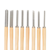 Silverline 303159 Wood Turning Chisel Set 8pce - 8pce - Voyto Ltd Online