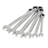Silverline 633788 Fixed Head Ratchet Spanner Set 6pce - 8 - 17mm - Voyto Ltd Online