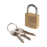 Silverline MSS01 Brass Padlock - 20mm - Voyto Ltd Online