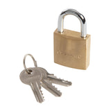 Silverline MSS02 Brass Padlock - 30mm - Voyto Ltd Online