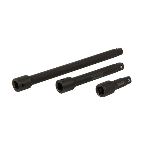 Silverline 913899 Impact Extension Bar Set 1/2" 3pce - 75, 150 & 250mm - Voyto Ltd Online