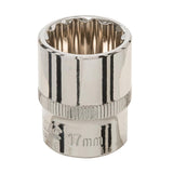 Silverline 511716 Socket 3/8" Drive 12pt Metric - 17mm - Voyto Ltd Online