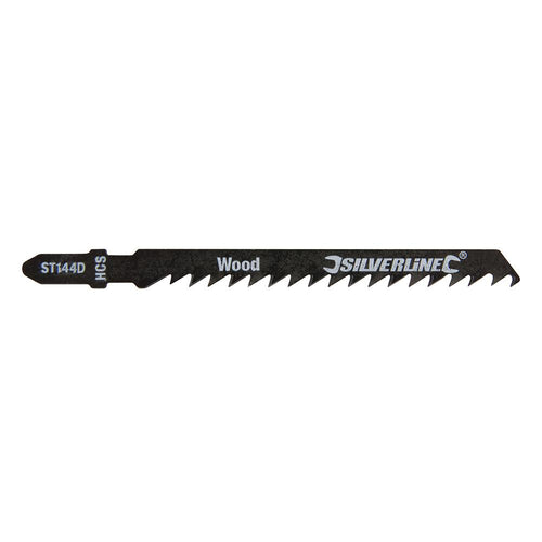 Silverline 227980 Jigsaw Blades for Wood 5pk - ST144D - Voyto Ltd Online