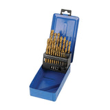 Silverline DS49 Titanium-Coated HSS Drill Bit Set 19pce - 19pce - Voyto Ltd Online