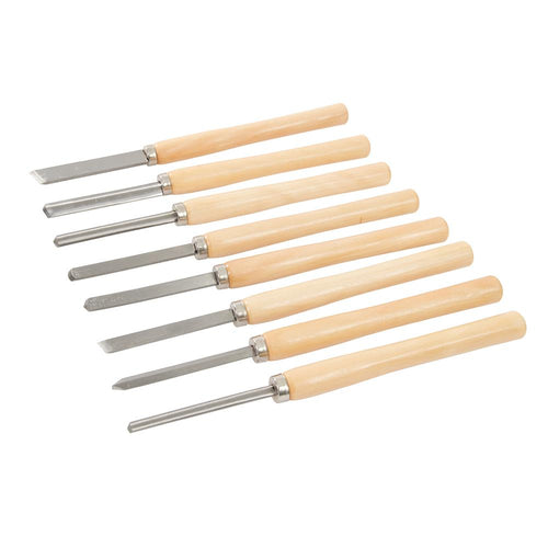 Silverline 303159 Wood Turning Chisel Set 8pce - 8pce - Voyto Ltd Online