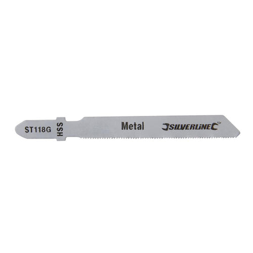 Silverline 234320 Jigsaw Blades for Metal 5pk - ST118G - Voyto Ltd Online