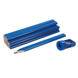 Silverline 250227 Carpenters Pencils & Sharpener Set 13pce - 175mm - Voyto Ltd Online