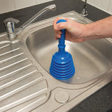 Silverline 620330 Sink Plunger - 130 x 310mm - Voyto Ltd Online
