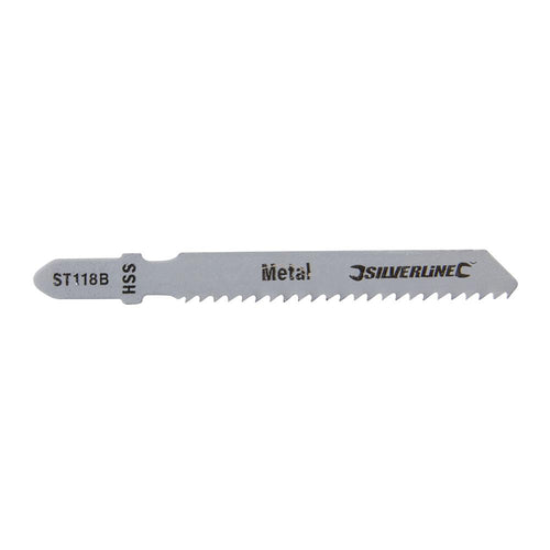 Silverline 234837 Jigsaw Blades for Metal 5pk - ST118B - Voyto Ltd Online