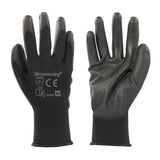 Silverline 885924 Black Palm Gloves - M 9 - Voyto Ltd Online
