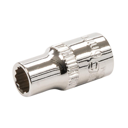 Silverline 543745 Socket 1/4" Drive 12pt Metric - 6mm - Voyto Ltd Online