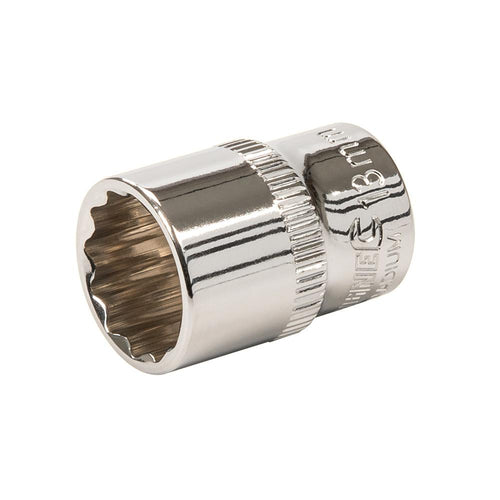 Silverline 300283 Socket 1/4" Drive 12pt Metric - 13mm - Voyto Ltd Online