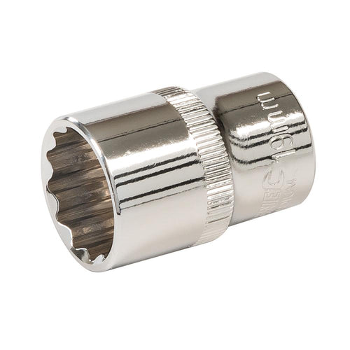 Silverline 687231 Socket 1/2" Drive 12pt Metric - 19mm - Voyto Ltd Online
