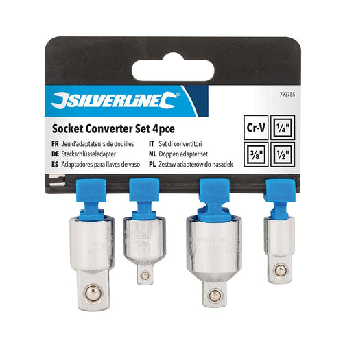 Silverline 793755 Socket Converter Set 4pce - 4pce - Voyto Ltd Online