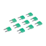 Silverline 946989 ATM Automotive Mini Blade Fuses 10pk - 30A Green - Voyto Ltd Online