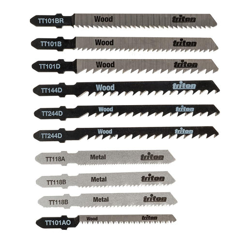 Triton 959528 Jigsaw Blade Set 10pce - Wood / Metal - Voyto Ltd Online