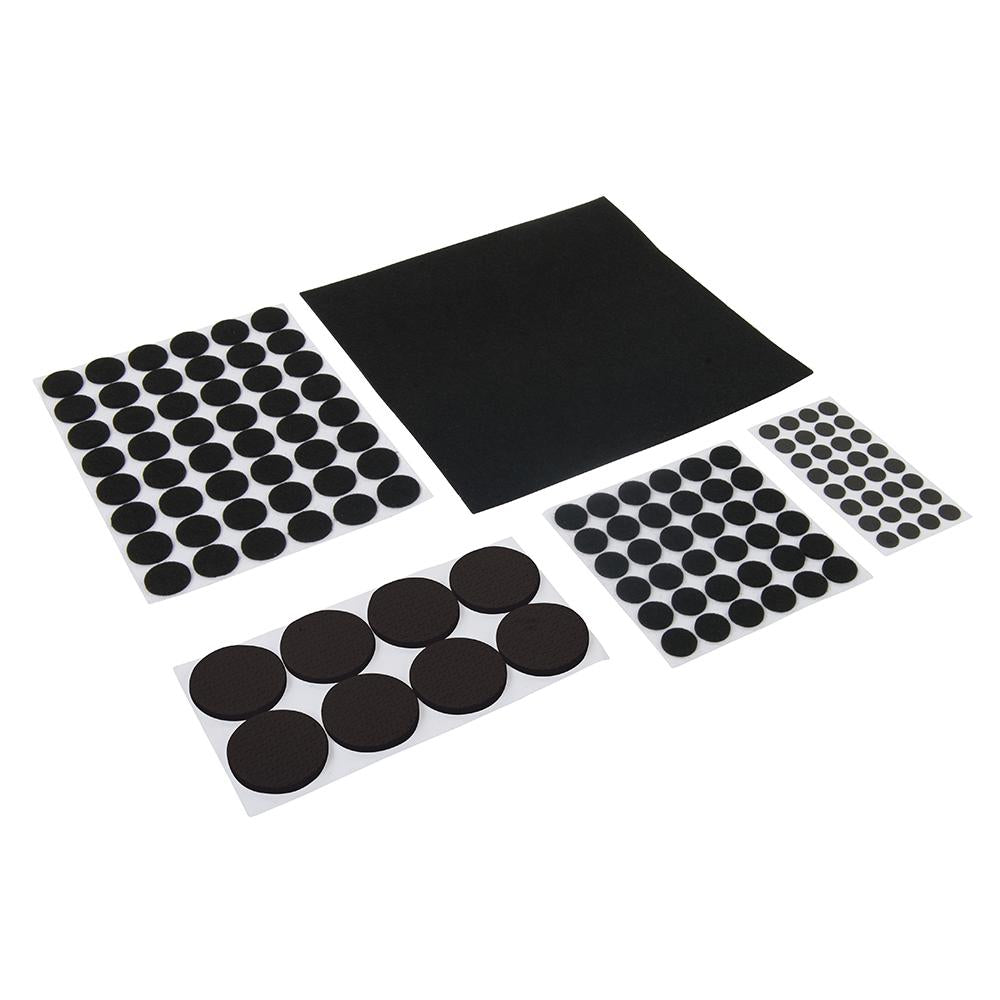 Fixman 969465 Self-Adhesive Pads Set 125pce - 125pce Black - Voyto Ltd Online
