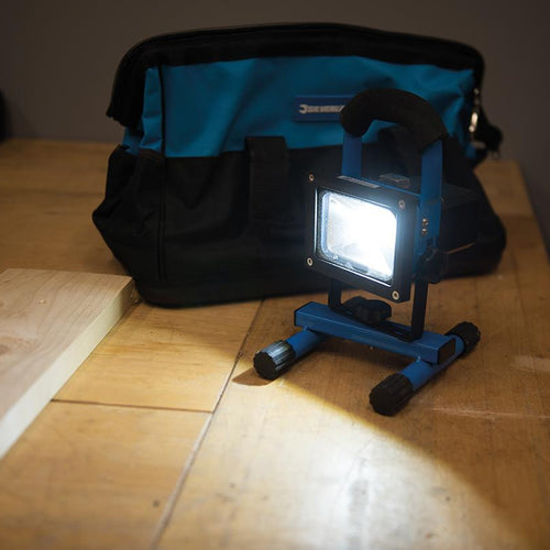 Silverline 919573 LED Rechargeable Site Light with USB (EU) - 10W EU - Voyto Ltd Online