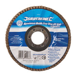Silverline 783102 Aluminium Oxide Flap Disc - 100mm 80 Grit - Voyto Ltd Online