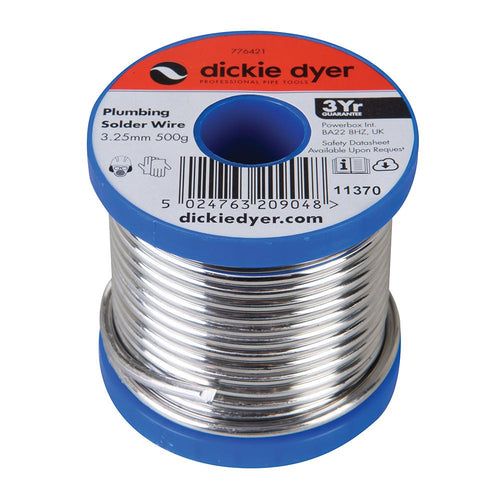 Dickie Dyer 776421 Plumbing Solder Wire - 3.25mm 500g - Voyto Ltd Online