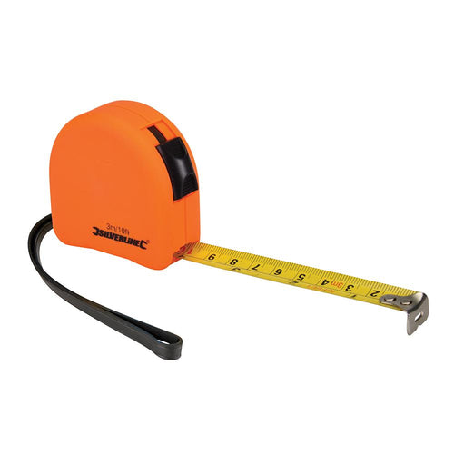 Silverline MT03 Hi-Vis Contour Tape - 3m / 10ft x 16mm - Voyto Ltd Online