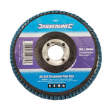 Silverline 792089 Aluminium Oxide Flap Disc - 115mm 80 Grit - Voyto Ltd Online