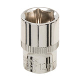 Silverline 889318 Socket 1/4" Drive 6pt Metric - 12mm - Voyto Ltd Online