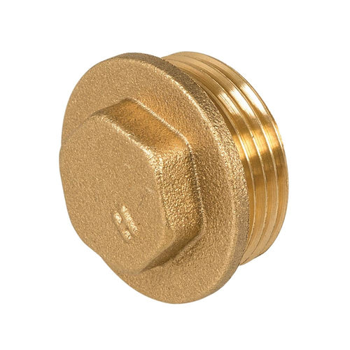 Plumbob 907409 Brass Flanged Plug - 3/4" (male) - Voyto Ltd Online