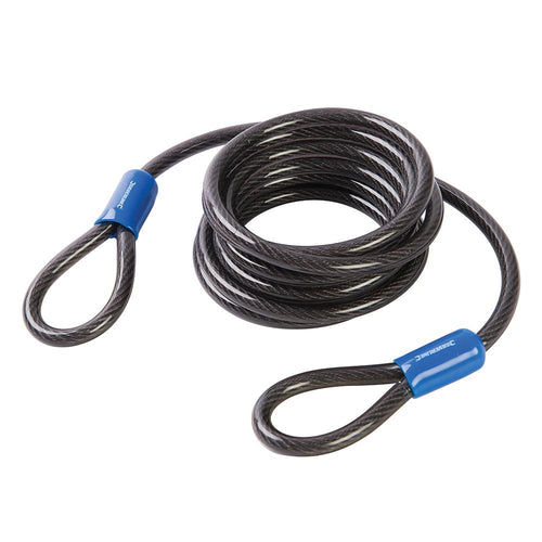 Silverline 647706 Looped Steel Security Cable - 2.5m x 8mm - Voyto Ltd Online