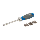 Silverline 930569 12-in-1 Multi-Bit Ratchet Screwdriver - 12-in-1 - Voyto Ltd Online