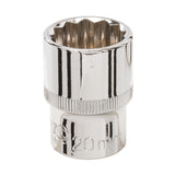 Silverline 889041 Socket 1/2" Drive 12pt Metric - 20mm - Voyto Ltd Online